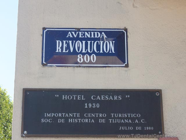 Caesars Hotel on Avenida Revolucion in TJ